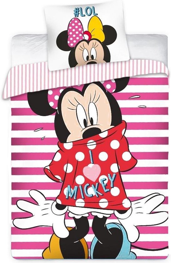 Housse de couette Minnie Mouse #LOL - Simple - 140x200 cm - Rose