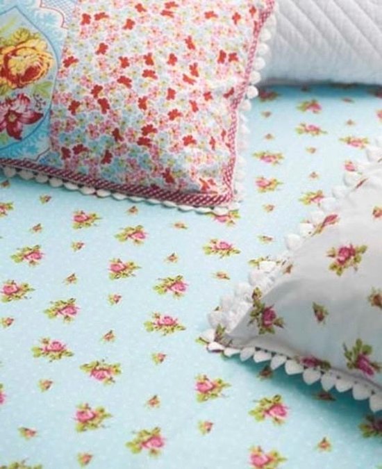 PiP Studio Roses and Dots - Feuille - Simple - 150x250 cm - Bleu