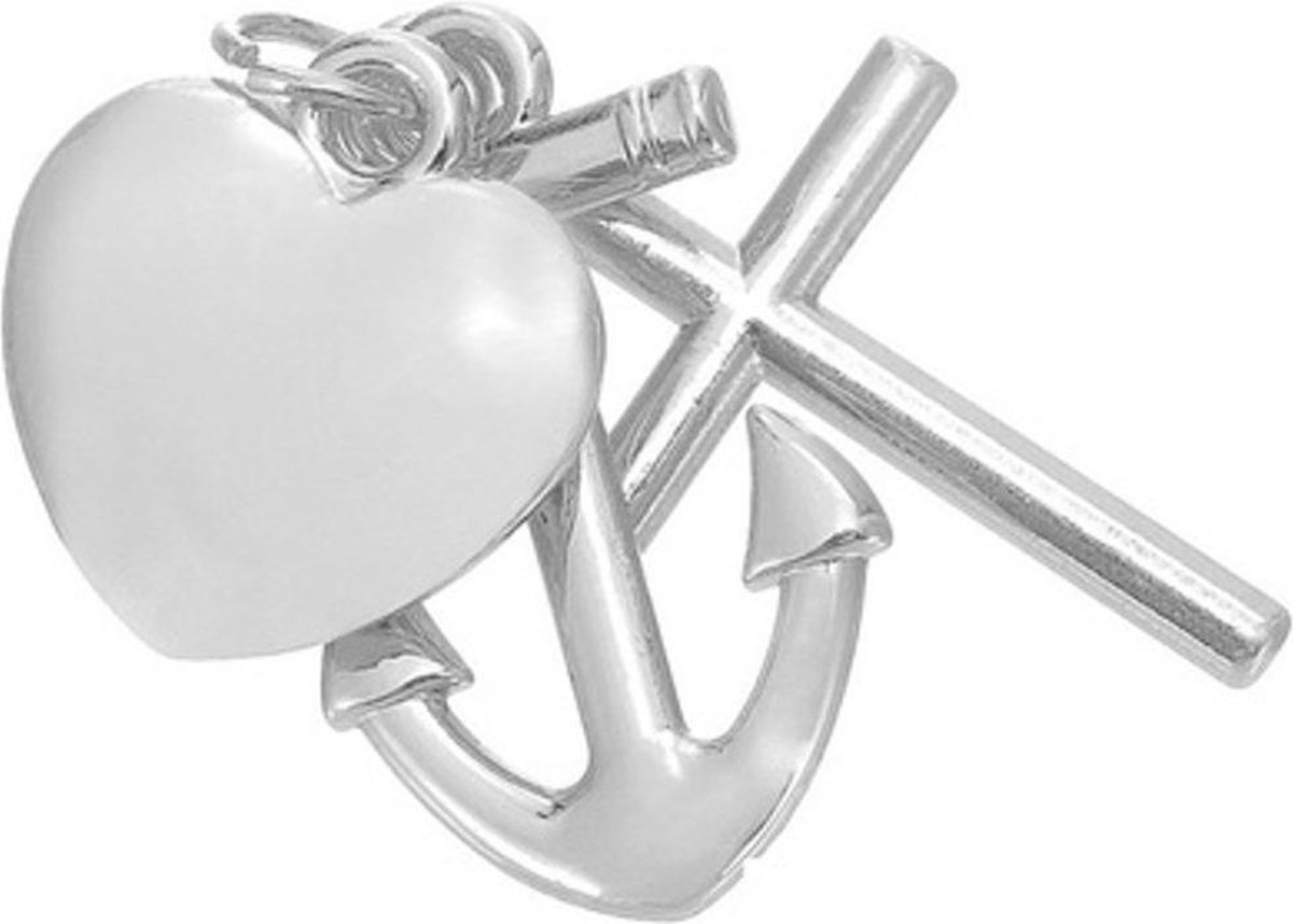 Hanger Geloof Hoop Liefde verzilverd.