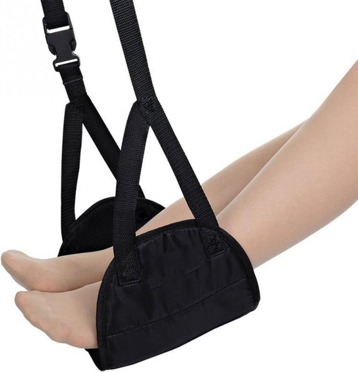 Vliegtuigvoetsteun - Beste essentiële reisaccessoires, vliegtuigreisaccessoires, geen botsende voethangmat en draagbare vliegtuigbeensteun, biedt ontspanning en comfort voor lange vluchten