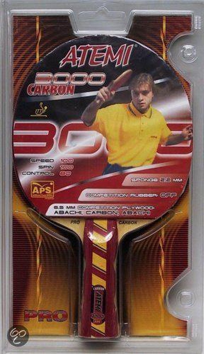Atemi Tafeltennisbat 3000 ittf carbon concave