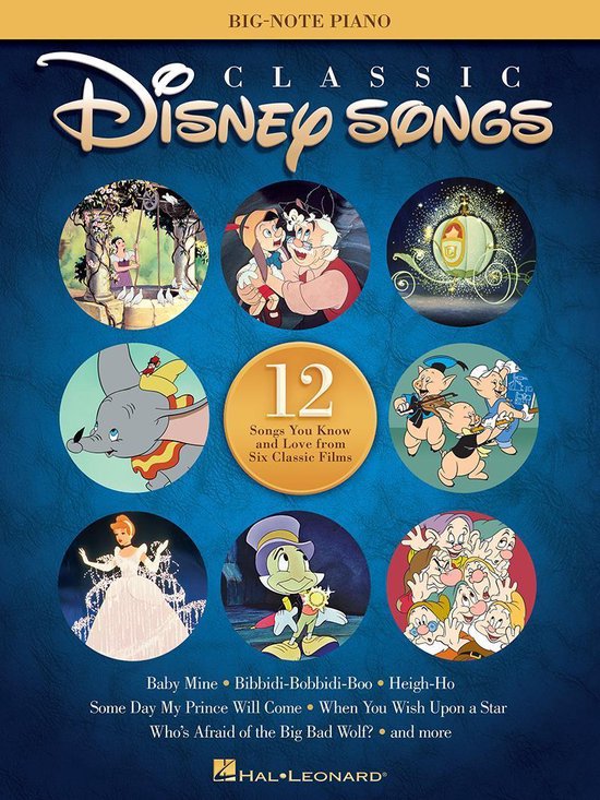 Bol Com Classic Disney Songs Big Note Piano Ebook Hal Leonard Corp Boeken