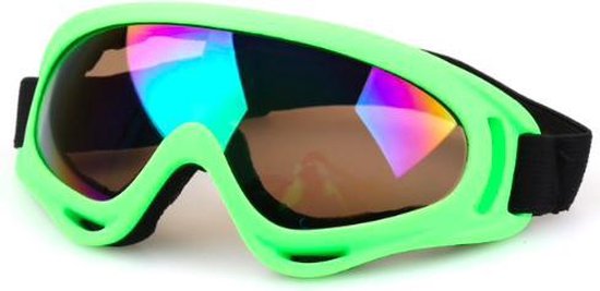 Ski/Snowboard Bril Wintersport - Snowboardbril/Skibril - Groen - Multi gekleurd  glas | bol.com