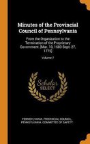 Minutes of the Provincial Council of Pennsylvania