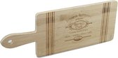 Serveerplank met tekst - Bruin - Hout - 40 x 15 cm