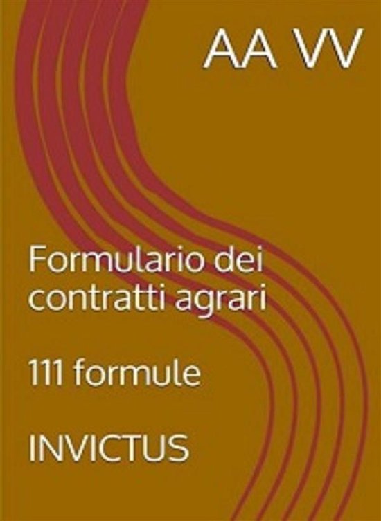 Formulario dei contratti agrari - cover