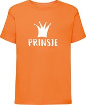 Oranje shirt Koningsdag | Prinsje | Maat 134-140