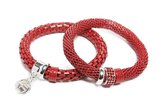 SILIS ARMBANDEN | FLAME SCARLETT KNOT Ø8MM | THE SNAKE STRASS