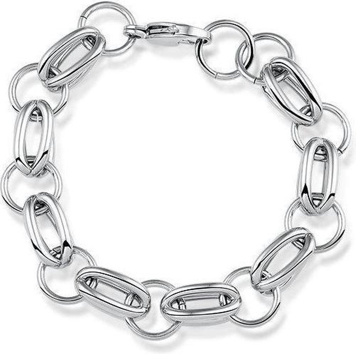 Montebello Armband Chela - 316L Staal - Ovaal - 20cm