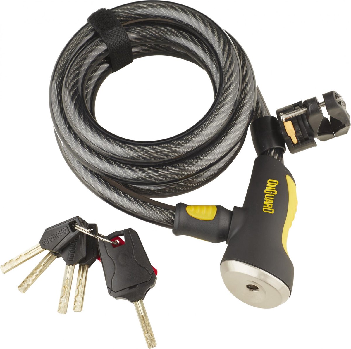 Onguard Dobermann 8027 Spiral Cable Lock 185cm Ø15mm