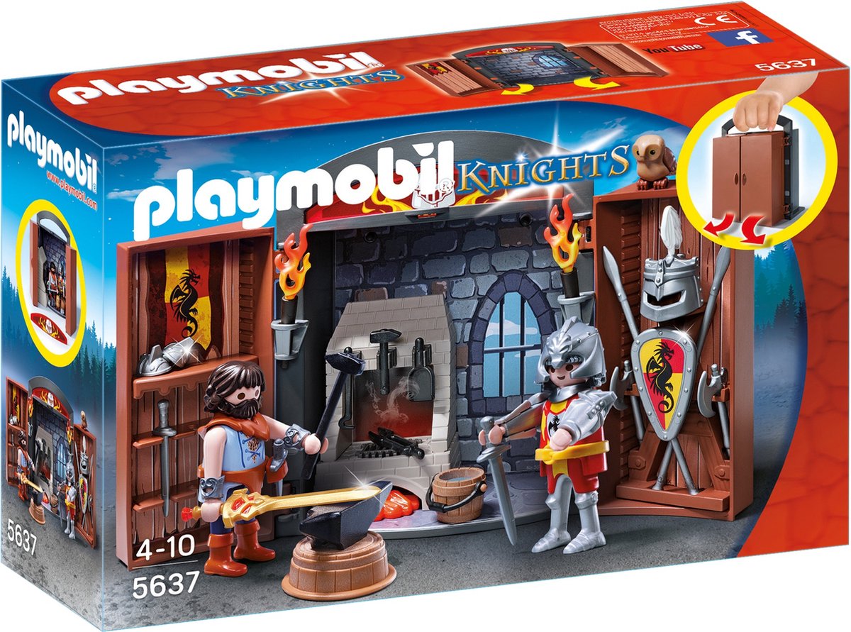 Playmobil Knights: Speelbox Ridder En Smid (5637) | bol.com