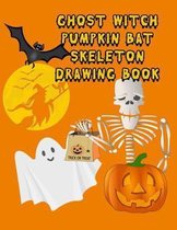 Ghost Witch Pumpkin Bat Skeleton Drawing Book