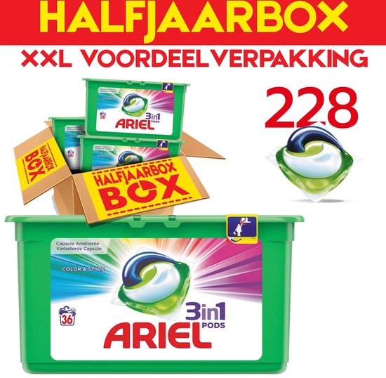 ARIEL 3en1 PODS Lessive en capsules UNIVERSAL, 30 lavages