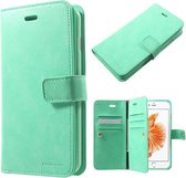 Goospery Luxe PU Leren Wallet iPhone 7/8 plus - Cyaan