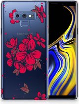 Geschikt voor Samsung Galaxy Note 9 TPU Hoesje Design Blossom Red