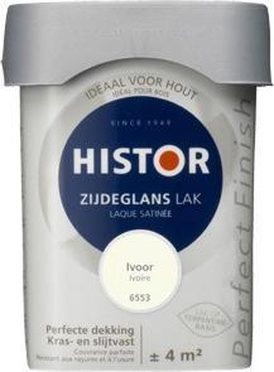 Histor Perfect Finish Lak Zijdeglans 0,25 liter - Ivoor – foto 4