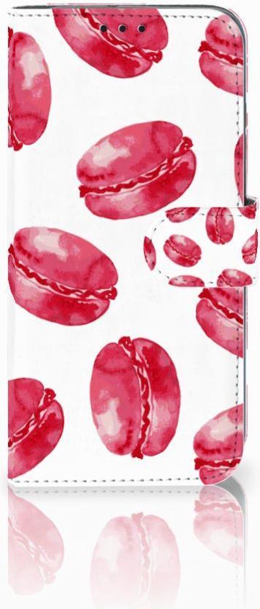 Honor 10 Lite Book Cover Pink Macarons