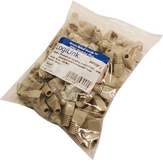 Protecteur de câble LogiLink MP0005 Grijs 100 pièce (s)