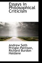 Essays in Philosophical Criticism