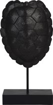 Ornament op voet 20,5x11,5x41 cm TURTLE zwart
