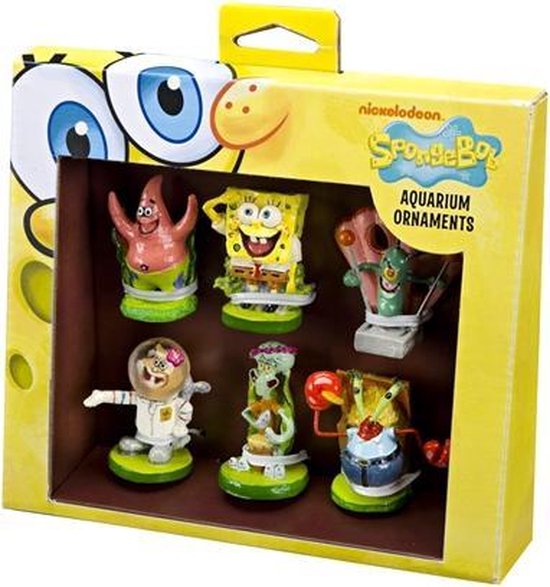 baas pijn doen Verstoring Spongebob Aquarium - Ornamenten Cadeauset - 6 ST | bol.com
