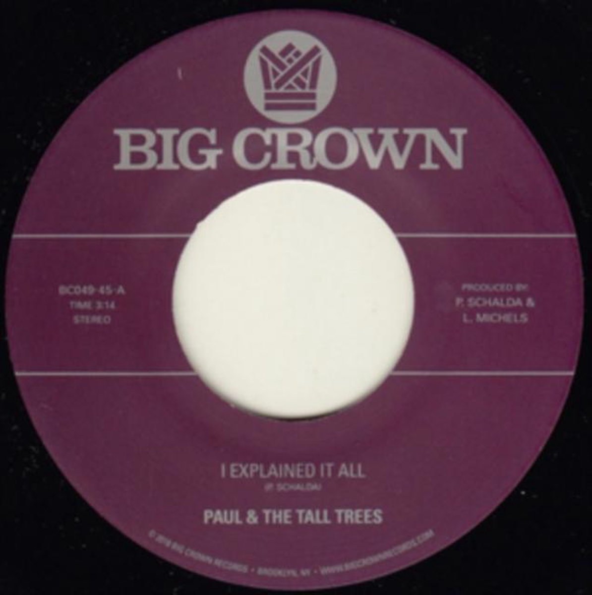 Paul & The Tall Trees & Mattison - I Explained It All (7" Single)