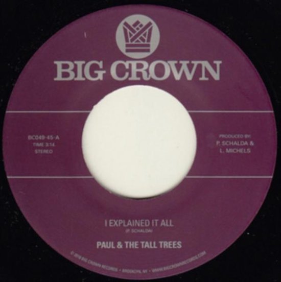Paul & The Tall Trees & Mattison I Explained It All (7" Vinyl Single), Paul & Tall... bol