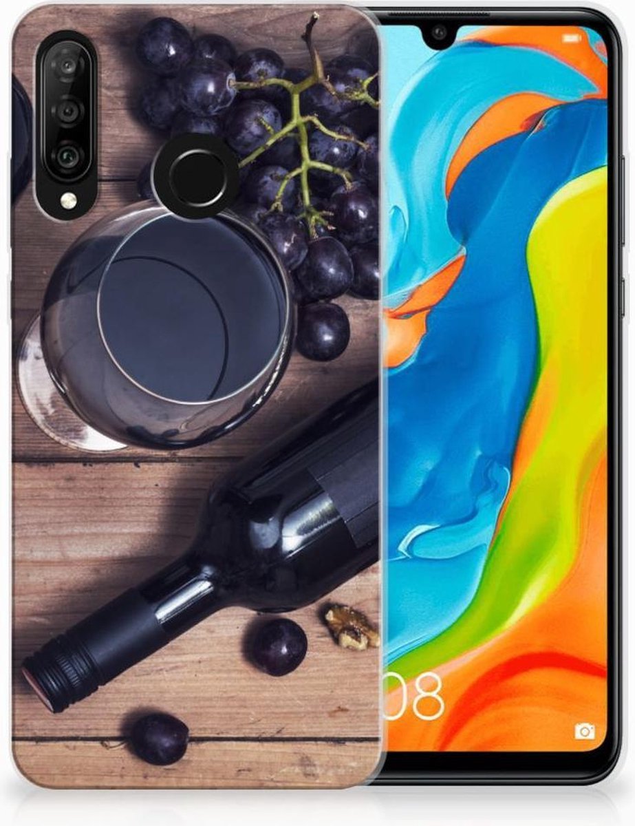 Huawei P30 Lite Siliconen Case Wijn