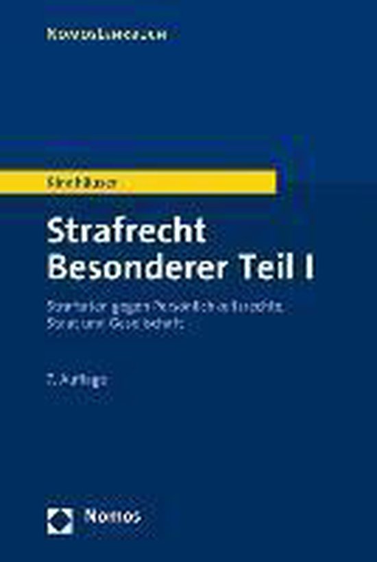 Strafrecht Besonderer Teil I - cover