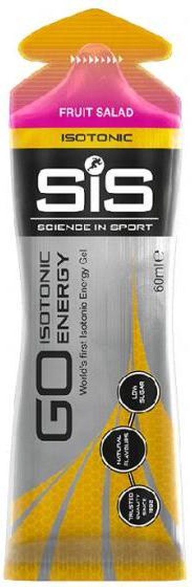 Science in Sport - SiS Go Isotonic Energygel - Energie gel - Isotone Sportgel - Fruit Salade Smaak - 30 x 60ml van Science in Sport — afbeelding 4
