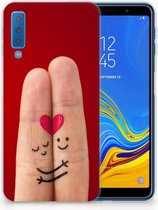TPU Siliconen Case Back Cover Geschikt voor Samsung A7 (2018) Liefde