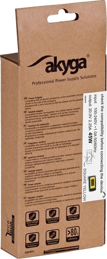 Akyga AK-ND-51 Alimentation & Onduleur Intérieur 45 W Zwart