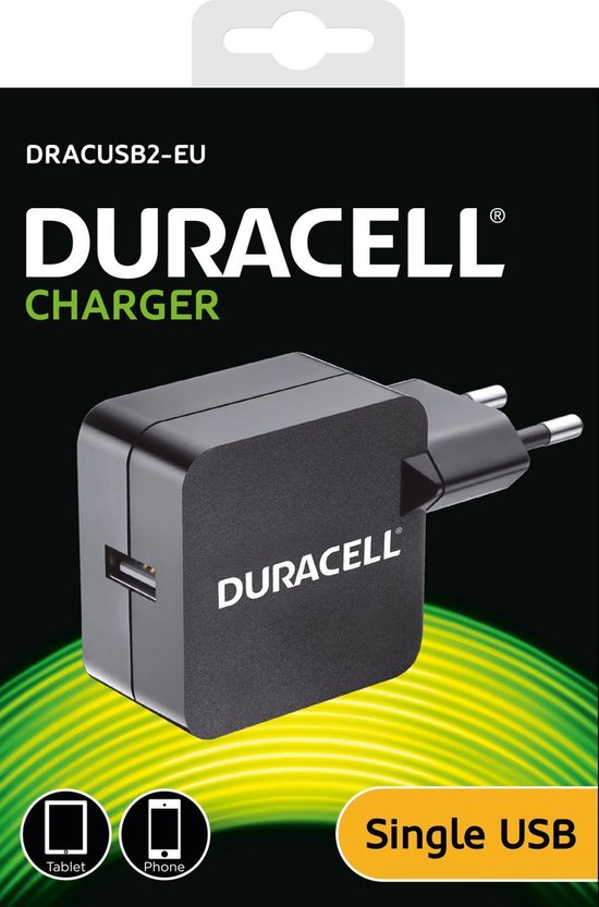 boezem het laatste In detail Duracell Single USB lader (5V/2,4A) | bol.com