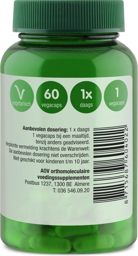 AOV 402 vitamine D3 25 Voedingssupplementen - 60 vegacaps bol.com