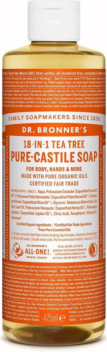 Dr. Bronner Liquid Soap Tea Tree - 473 ml - Douchegel