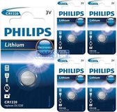 5 Stuks - Philips CR1220 3v lithium knoopcelbatterij