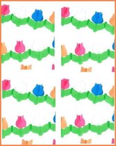 6x Bloemen Guirlande Tulp Hollands Glorie