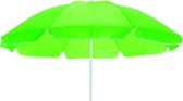 Strandparasol - inclusief draagtas - licht groen - Ø145 cm - in hoogte verstelbaar