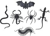 Griezel enge halloween beestjes assortiment 6x stuks