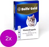 Bolfo Gold Kat 40 - Anti vlooienmiddel - 2 x 2 stuks 0 - 4 Kg