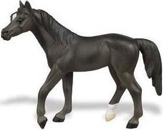 grip US dollar uitgebreid Plastic speelgoed zwart paard 12 cm | bol.com