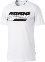 Puma Shirt - Maat M  - Mannen - wit/zwart