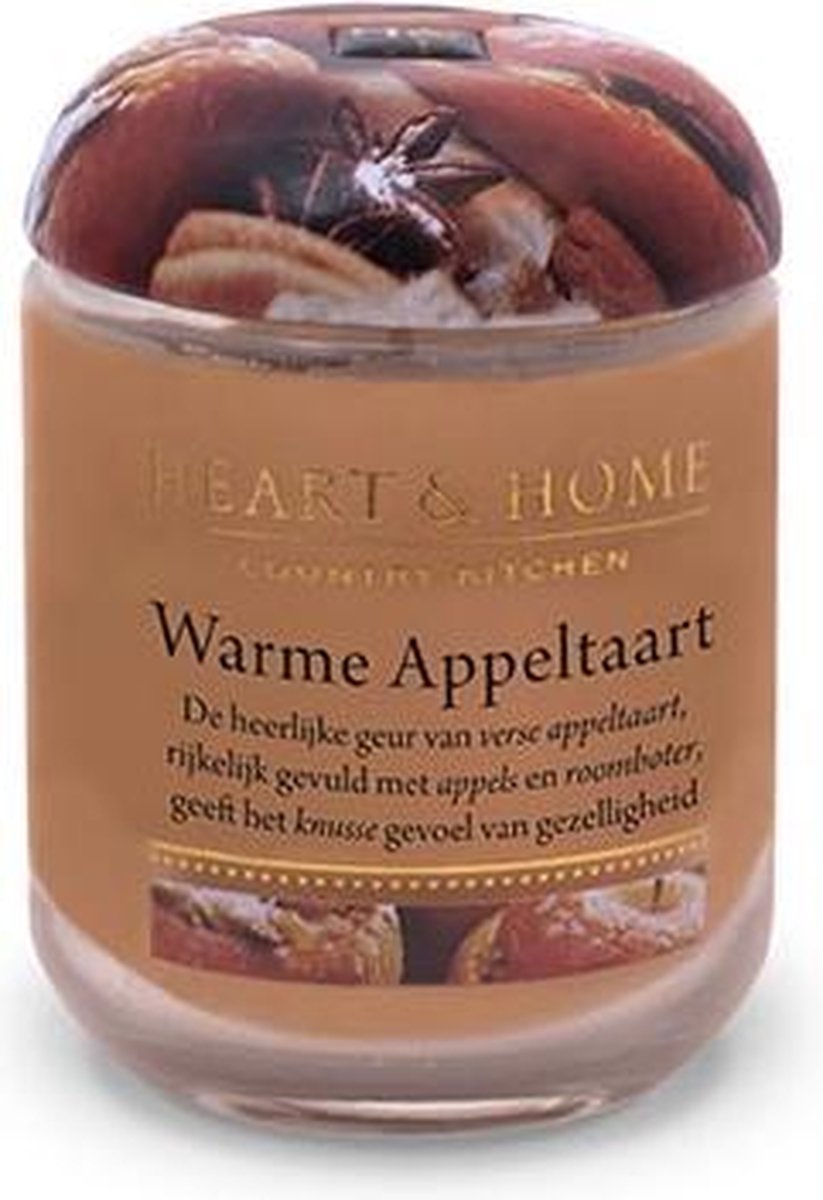 Heart & Home Geurkaars in pot - Warme Appeltaart (klein) | bol.com