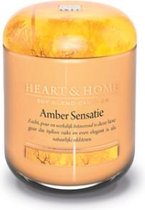 Heart & Home geurkaars in pot - Amber Sensatie (S)