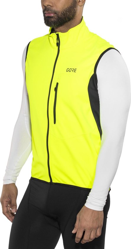 bol.com | GORE WEAR C3 Gore Windstopper Vest Heren - Neon Yellow/Black -  Maat S