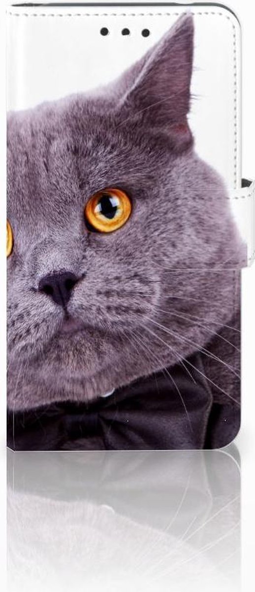 Nokia 2 Telefoonhoesje met Pasjes Kat