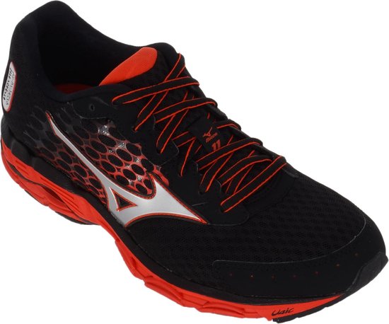 Mizuno Wave Inspire 11 Hardloopschoenen - Maat 41 - Mannen - zwart/rood/zilver Mizuno Wave Inspire 11 Hardloopschoenen - Maat 41 - Mannen - zwart/rood/zilver
