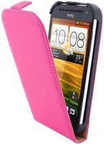 Mobiparts Premium Flip Case HTC One SV Pink