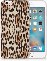 Geschikt voor iPhone 6s Siliconen cover Leopard