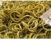Weefstiekjes olijfgroen - 600 stuks + 24 clips